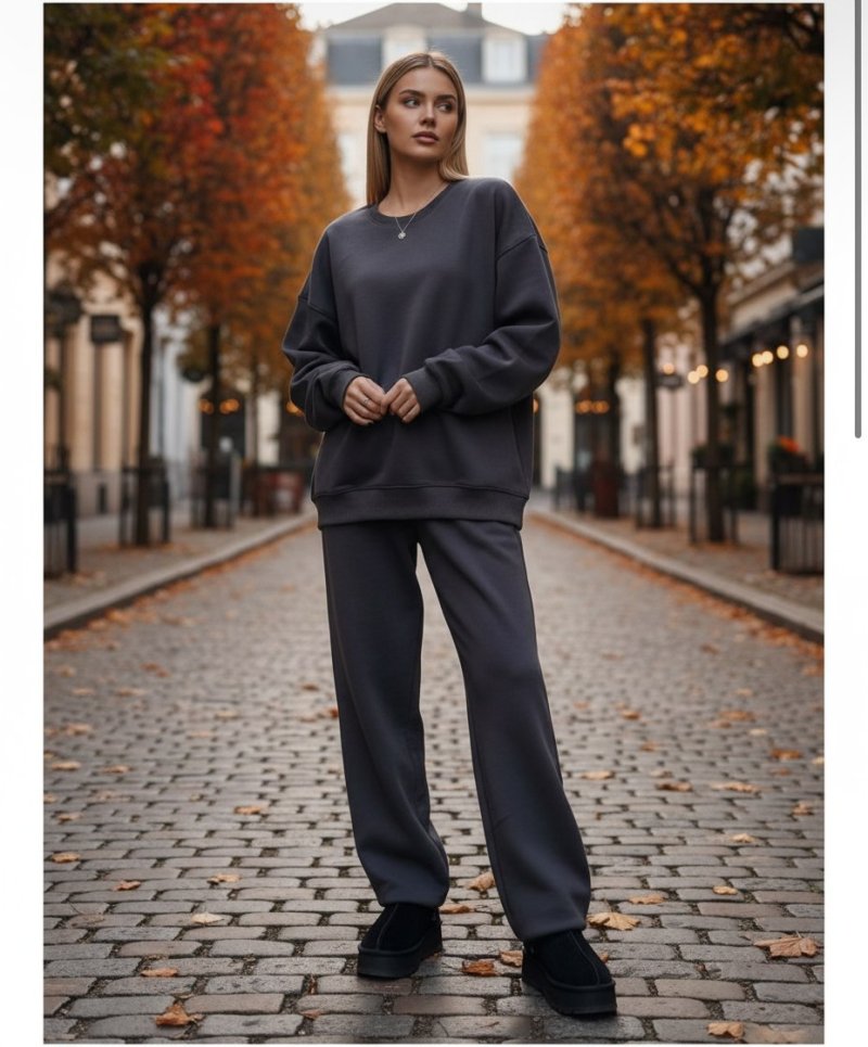 Спортивный костюм с джоггерами утеплённый велюром 72460539\1008