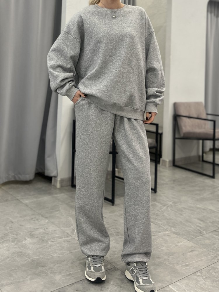 Спортивный костюм с джоггерами утеплённый велюром 72460539\10