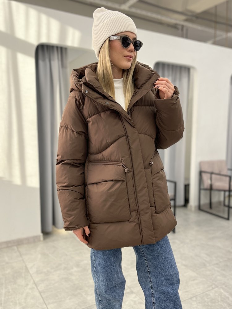 Пуховик с капюшоном (Тинсулейт) 1186 72460653\1013