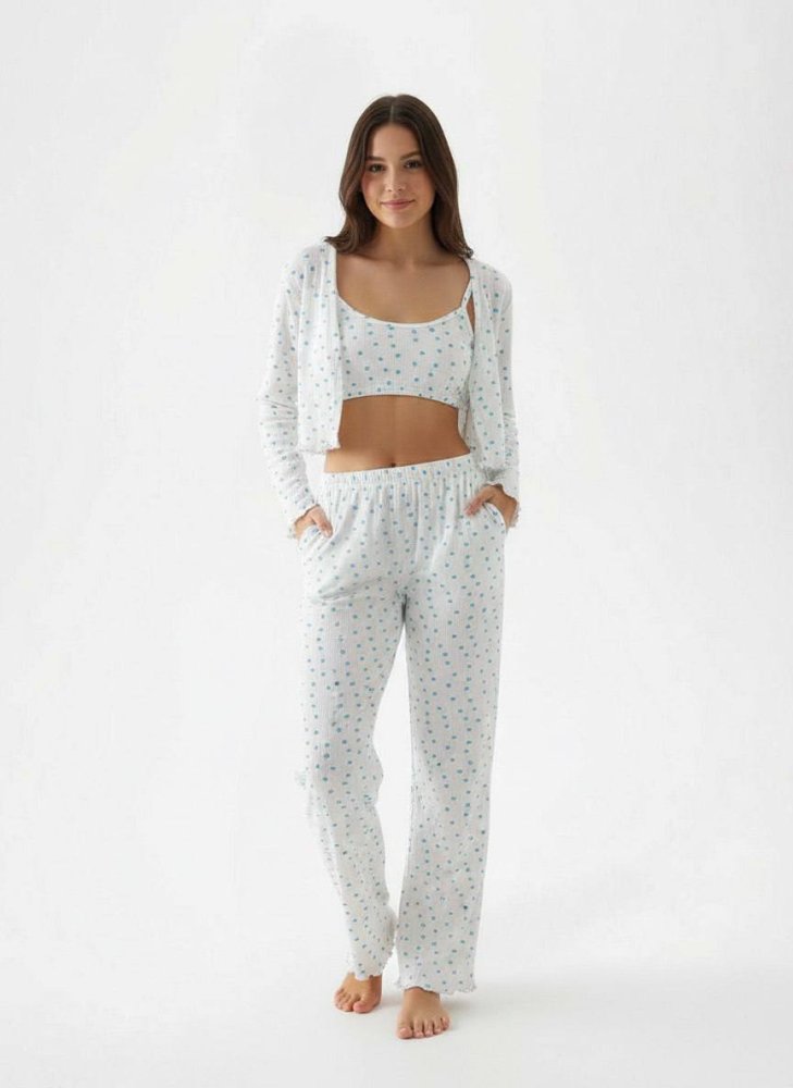 Пижама тройка в сердечко 72460963\25