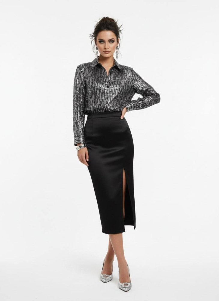 Рубашка с пайетками SHOPDAANNA 72458372\448