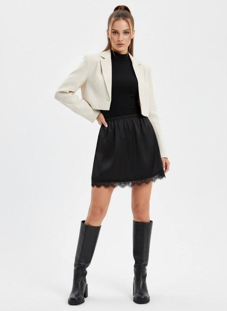 Юбка с кружевом 72460895\15