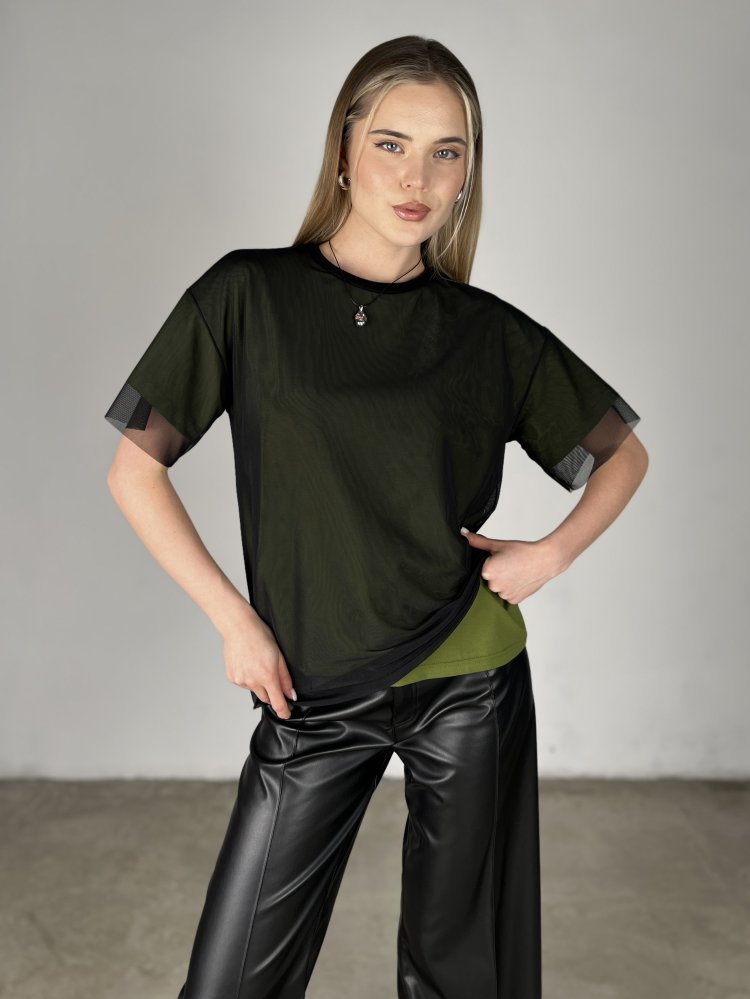 Футболка с сеткой SHOPDAANNA 72459678\434