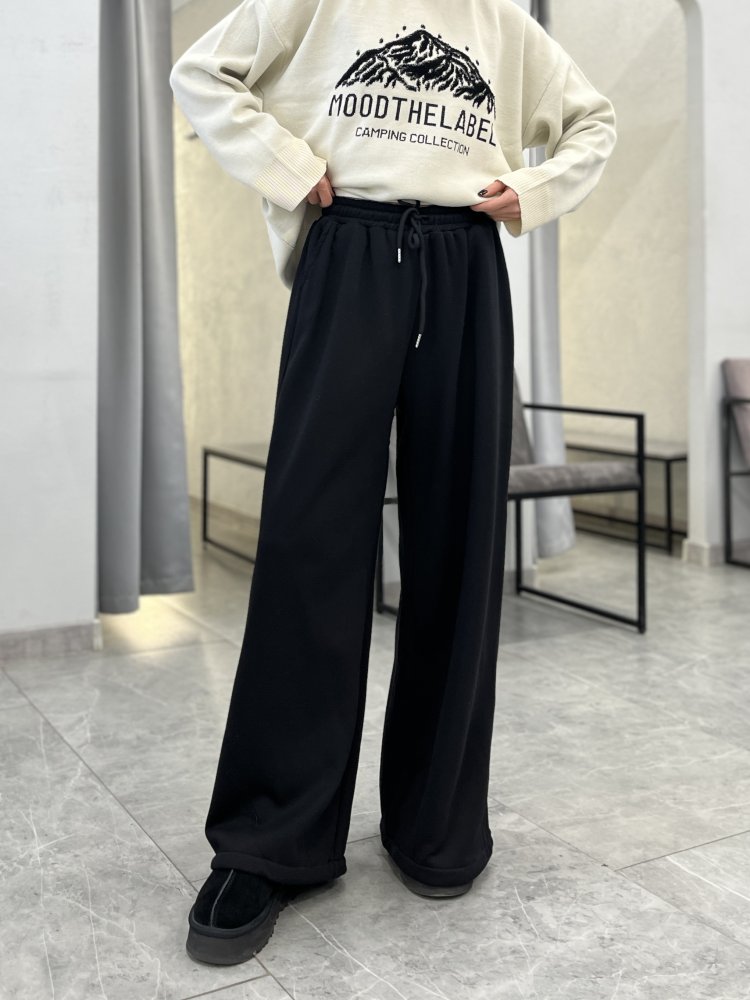 Брюки спортивные на кулиске утеплённые велюром 72460639\15