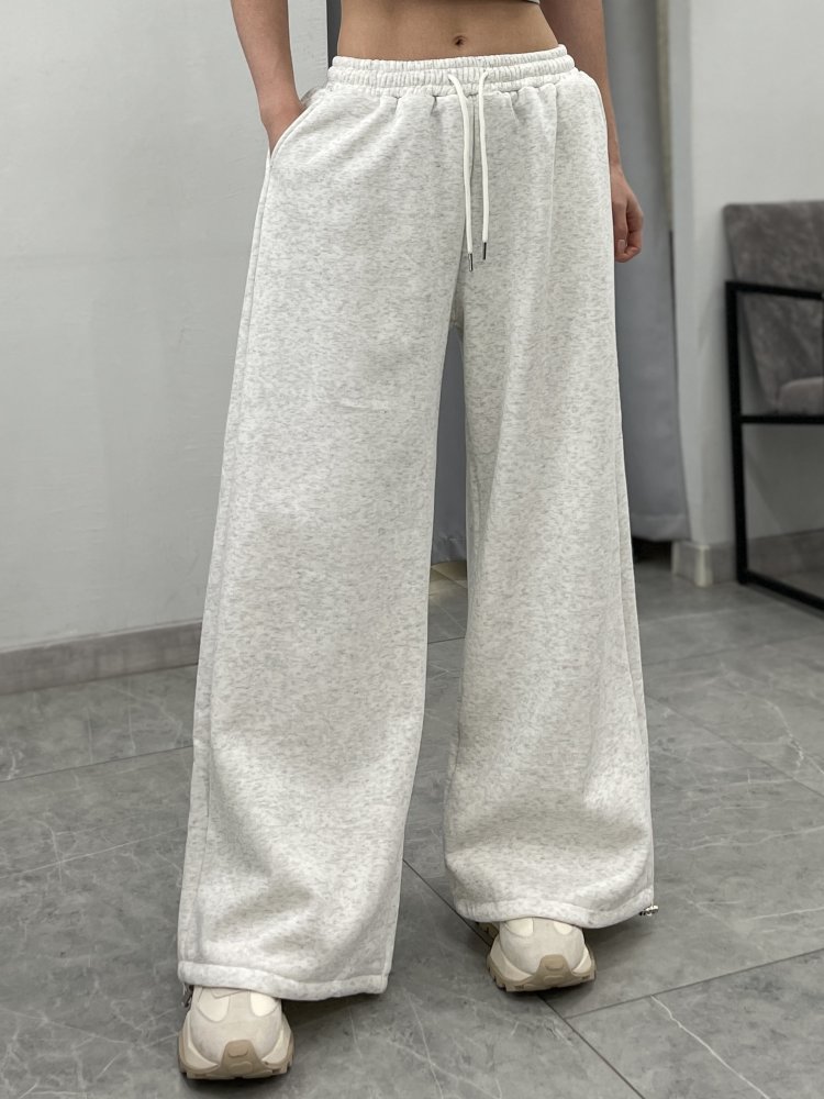 Брюки спортивные на кулиске утеплённые велюром 72460639\1252