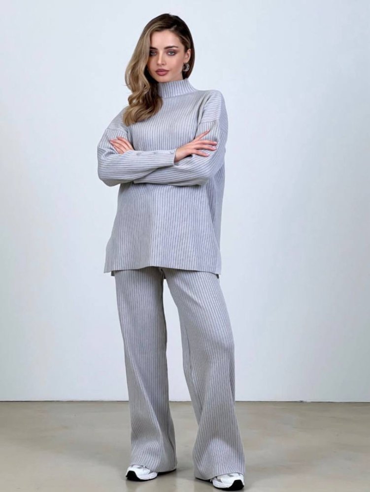 Костюм трикотажный с брюками прямого кроя 72461070\10