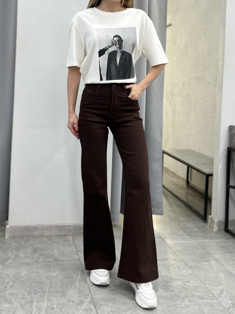 Джинсы клёш (стрейч) 72461718\1013