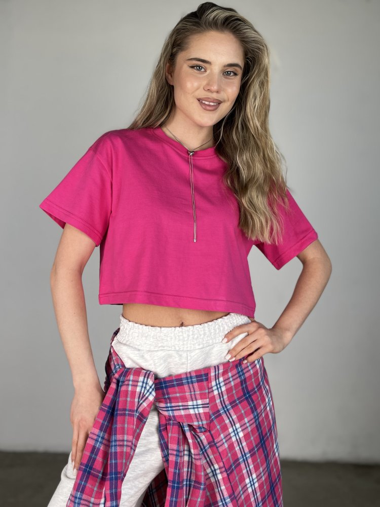 Футболка укороченная oversize SHOPDAANNA 72459682\1012