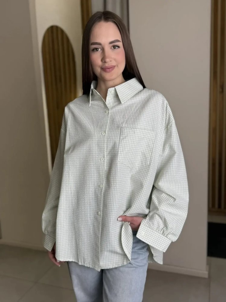 Рубашка в клетку (хлопок) 72461885\26