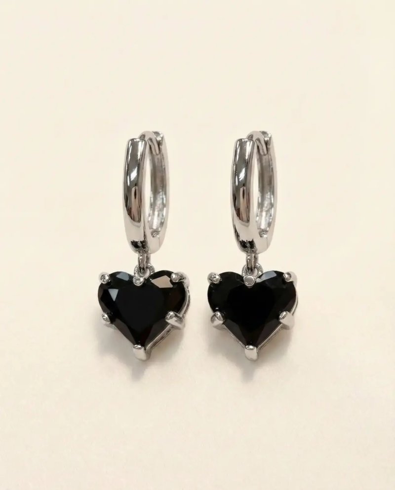 Серьги с сердечком 72462255\882