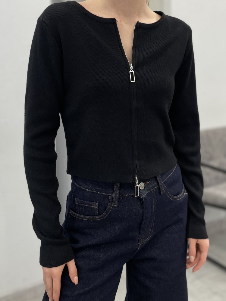 Лонгслив трикотажный на молнии 72460699\15