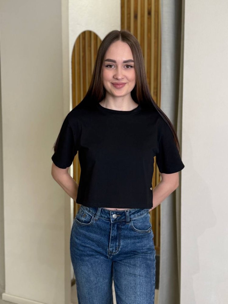 Футболка укороченная 72461857\15