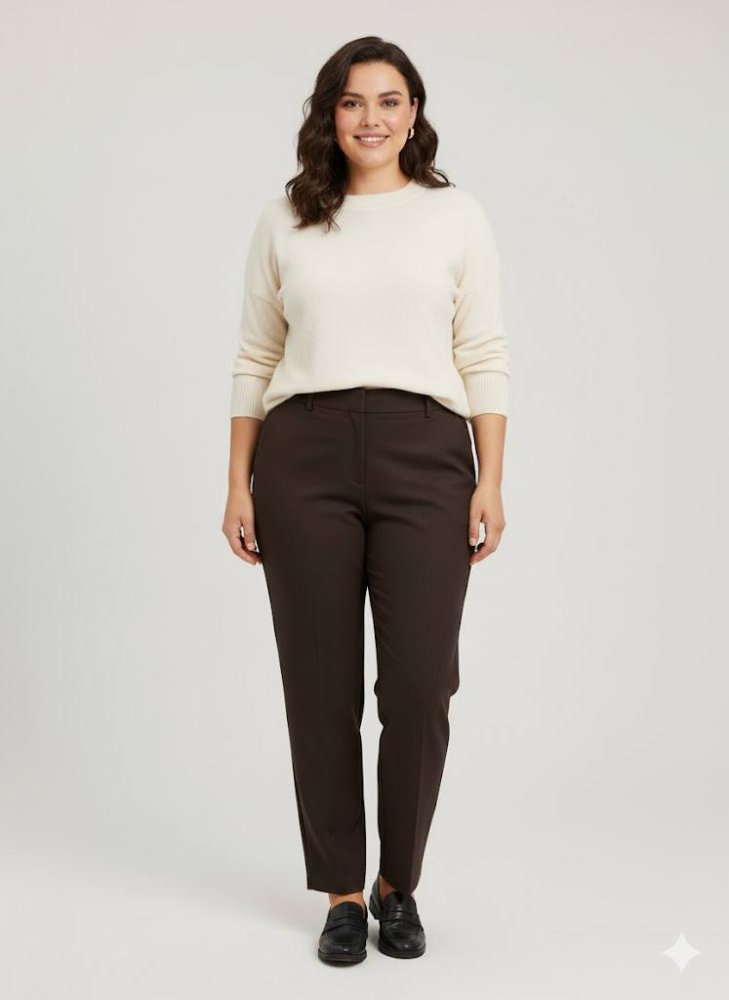 Брюки прямого кроя утепленные флисом 72460627\1031