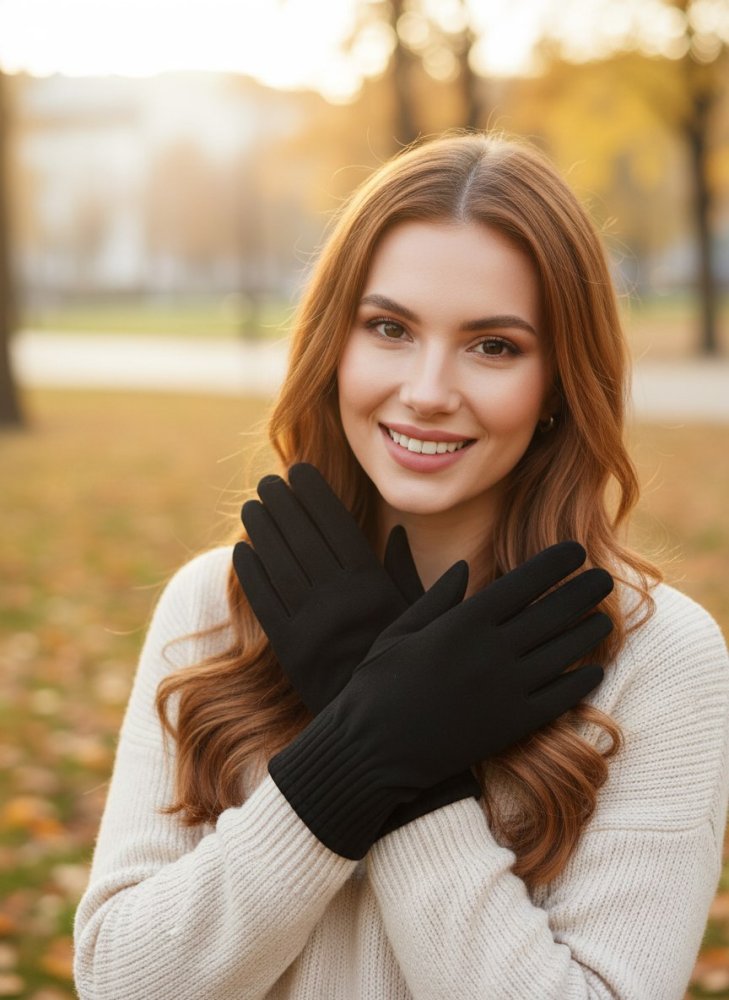 Перчатки утепленные велюром 72460534\15