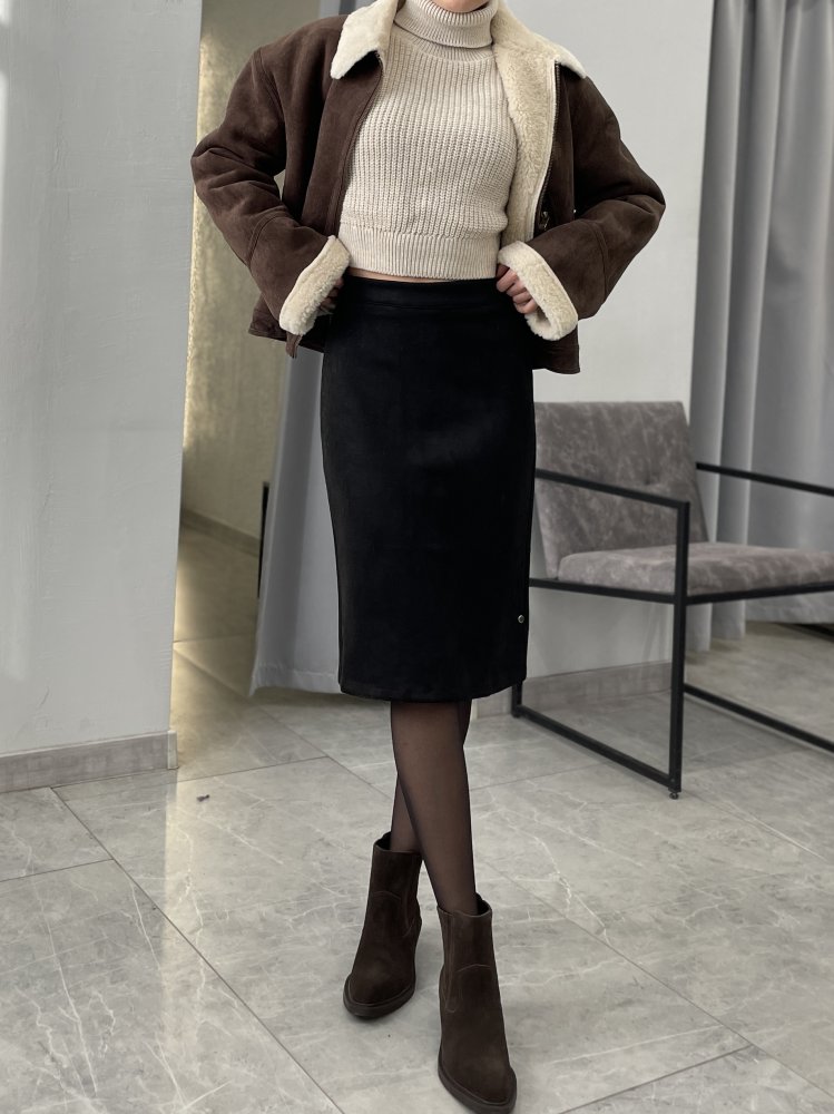 Юбка искусственная замша 72460568\15