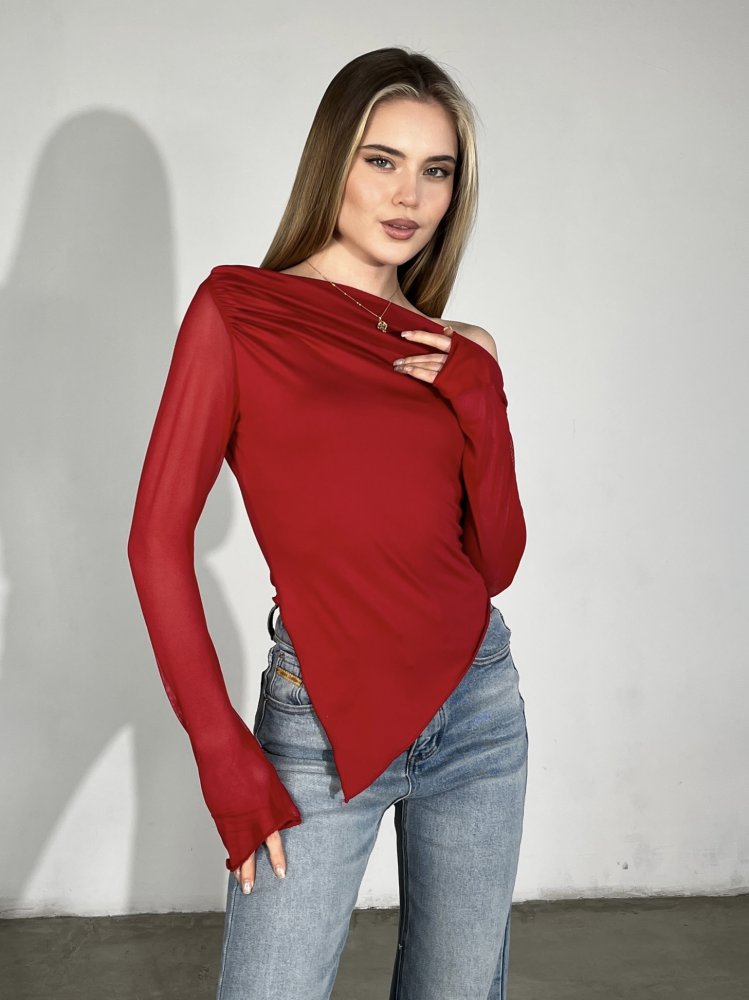 Лонгслив с открытыми плечами Exclusive 72459856\17