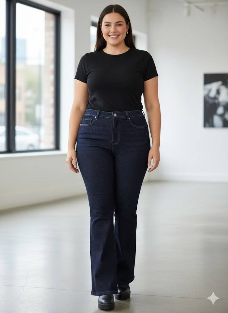 Джинсы клёш (стрейч) 72460649\13