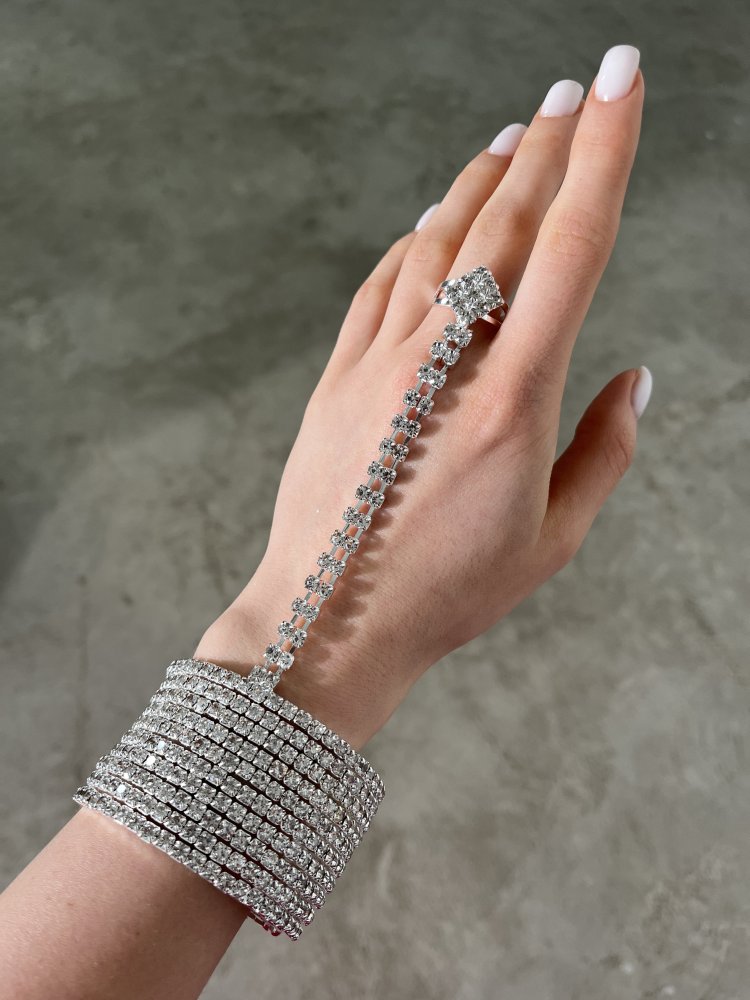 Слейв-браслет со стразами Exclusive 72459830\448