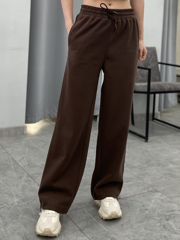 Брюки спортивные прямого кроя на кулиске 72460644\1013