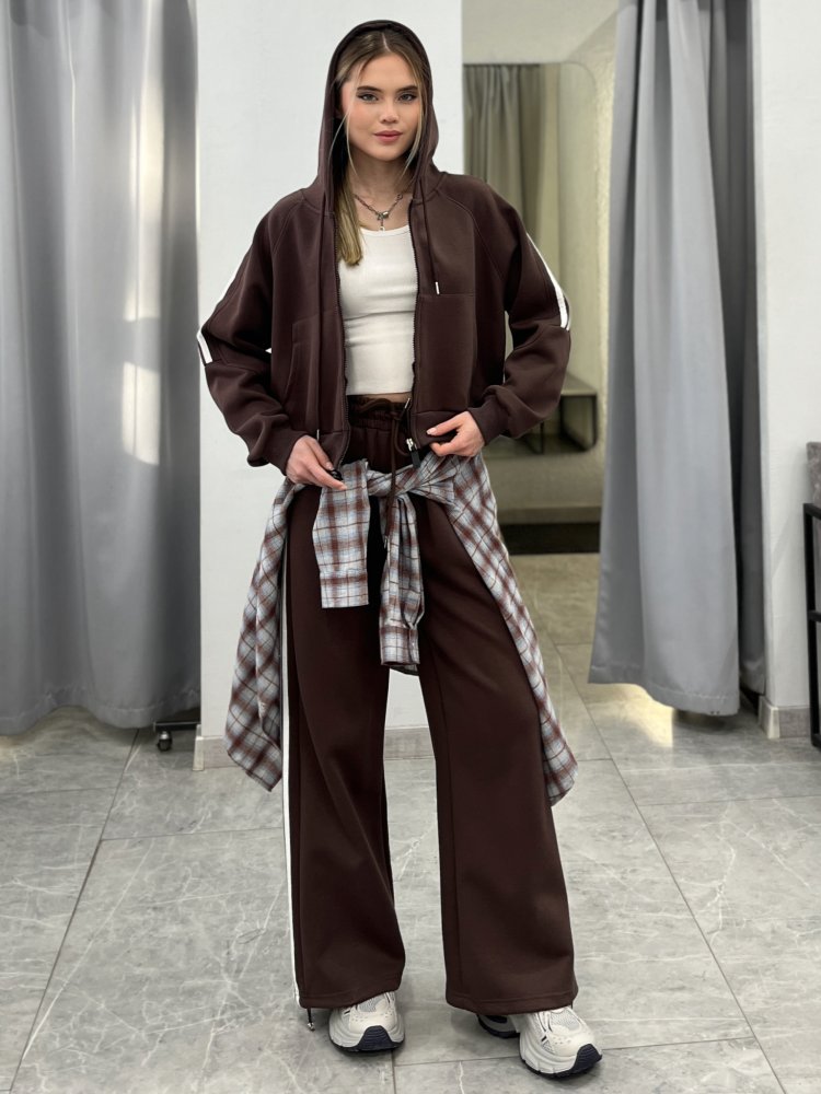 Костюм спортивный с брюками прямого кроя 72461826\1013