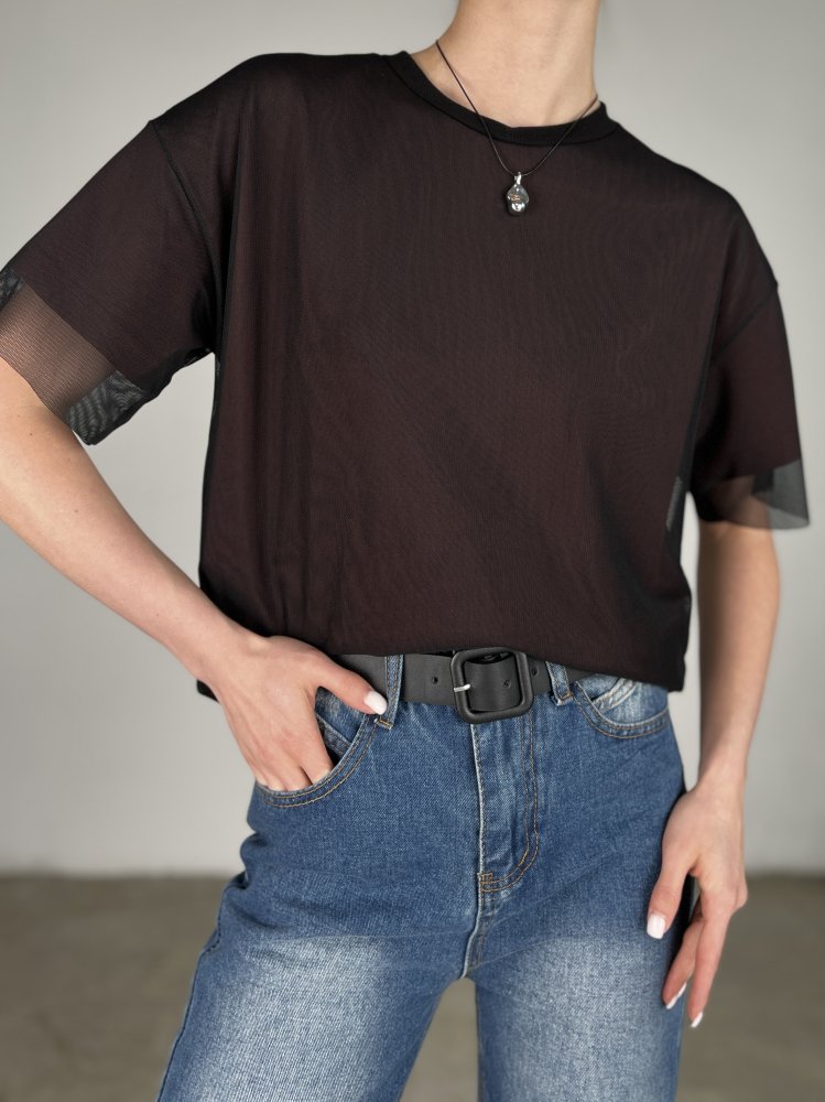 Футболка с сеткой SHOPDAANNA 72459678\428