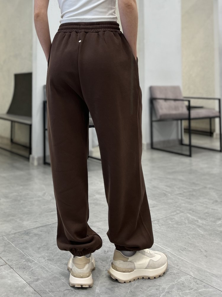 Джоггеры утеплённые велюром 72460643\1013